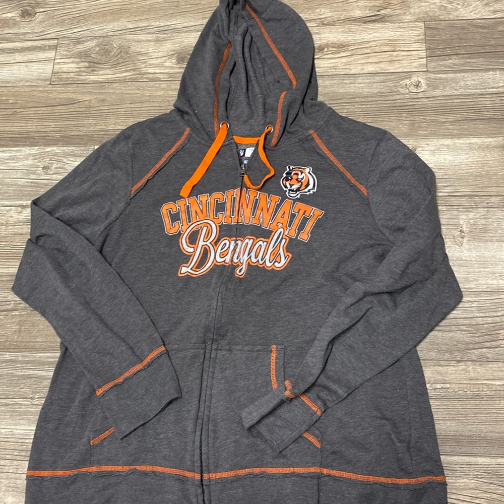 NFL CINCINNATI BENGALS zip up hoodie